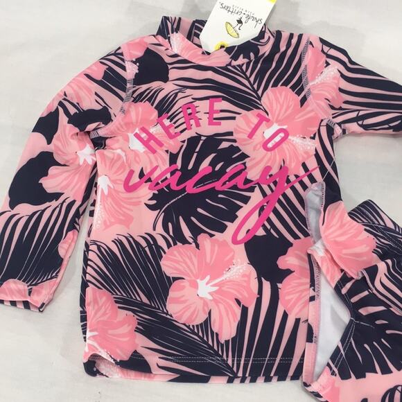 Shade Critters Hawaiian Here To Vacay Rashguard - Picture 2 of 8